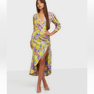 For Love & Lemons Cassia midi floral dress size S